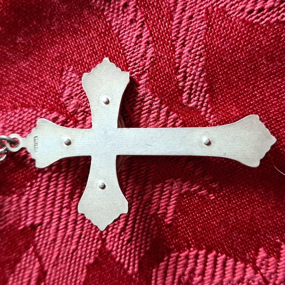 Vintage 1950s  Sterling Rosary and Celluloid Rosary Box - Picture 7 of 8